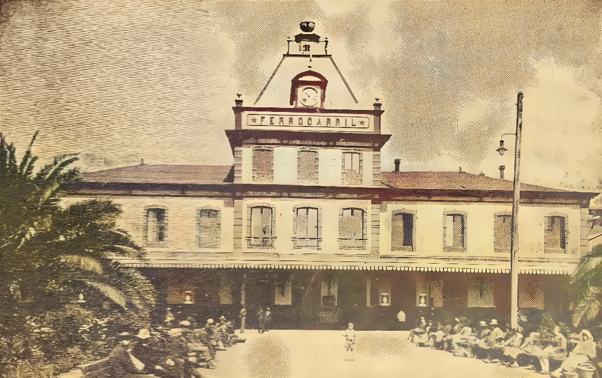 Estación de Concepción, circa 1929 — aprox. 1929 | Chile de Ayer