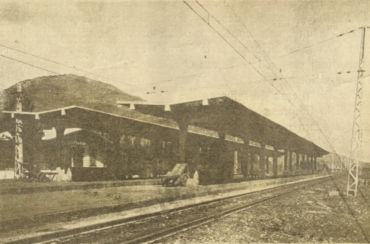 Estación Las Vegas, circa 1929 — aprox. 1929 | Chile de Ayer