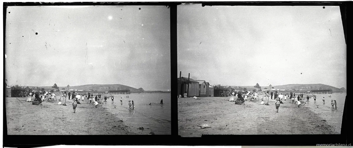 Playa de Penco, 1907 — 1907 | Chile de Ayer