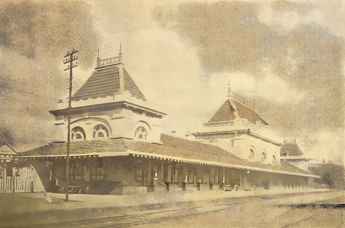 Estación de Osorno, circa 1929 — aprox. 1929 | Chile de Ayer