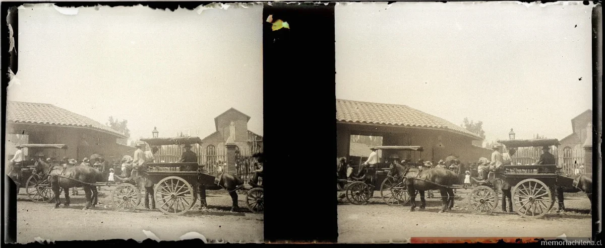 Salida de misa en Placilla, 1905 — 1905 | Chile de Ayer