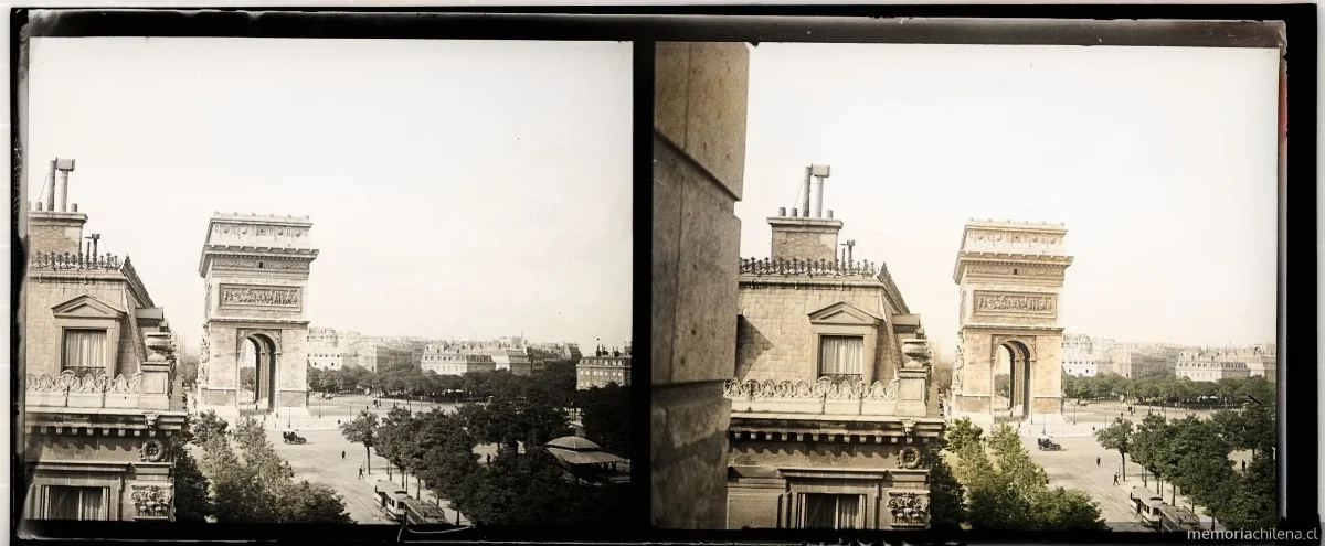 Arco de Triunfo de París, Francia, septiembre 1907 — 1907 | Chile de Ayer