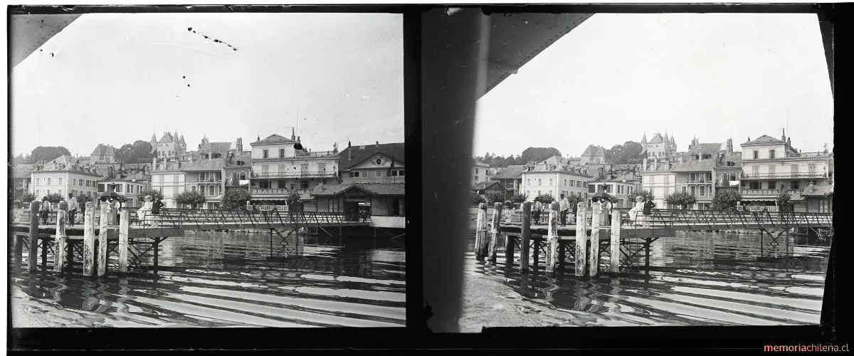 Muelle de Thonon-les-Bains, 1908 — 1908 | Chile de Ayer