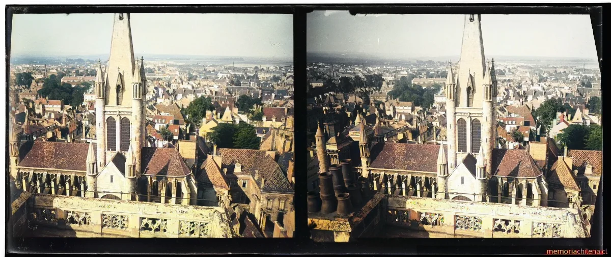 Vista desde la torre de Notre Dame, Dijon, 1908 — 1908 | Chile de Ayer