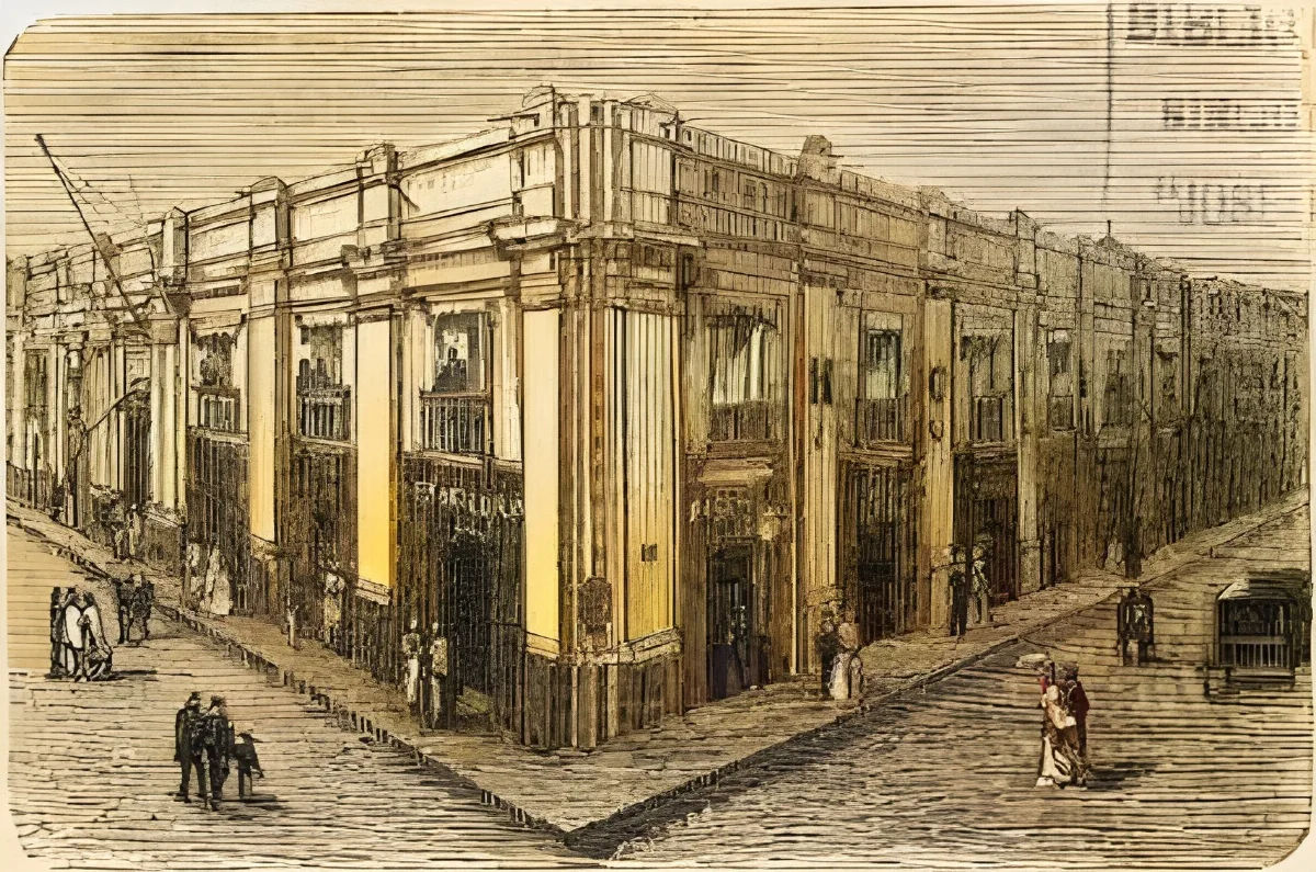 Santiago - Hotel inglés (1872) — 1872 | Chile de Ayer