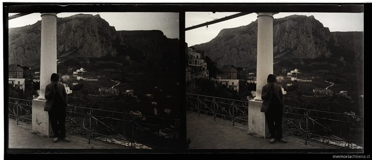 Vista de la montaña, Capri, Napoli, marzo 1911 — 1911 | Chile de Ayer