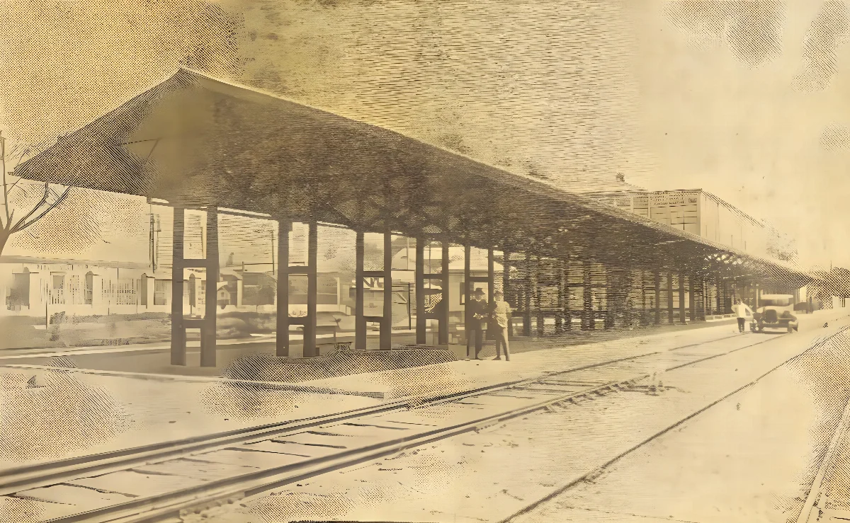 Estación de Valdivia, circa 1929 — aprox. 1929 | Chile de Ayer
