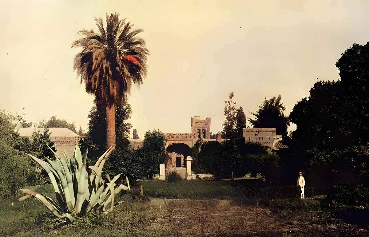Casas de la hacienda Hermida, hacia 1900 — 1900 | Chile de Ayer