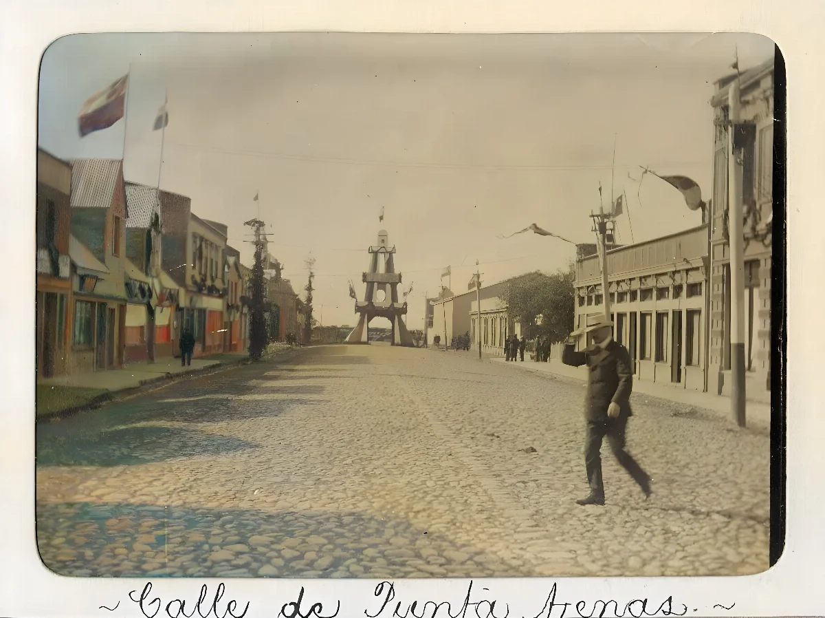 Calle de Punta Arenas, 1907 — 1907 | Chile de Ayer