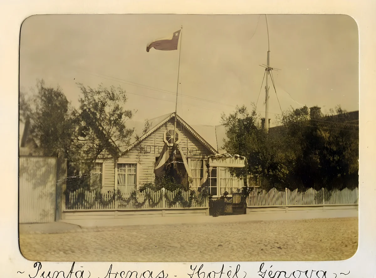 Hotel Génova, Punta Arenas, 1906 — 1906 | Chile de Ayer
