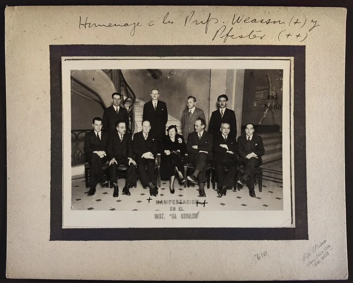 Homenaje a los Profesores Weasson y Pfister año 1929 — aprox. 1929 | Chile de Ayer