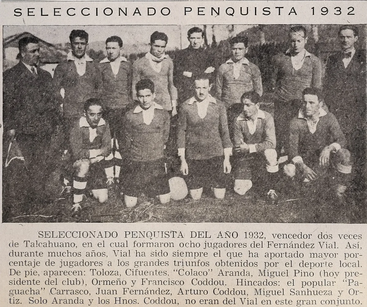 Seleccionado penquista 1932 — 1948 | Chile de Ayer
