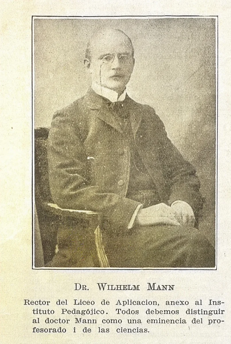 Dr. Wilhem Mann — 1909 | Chile de Ayer