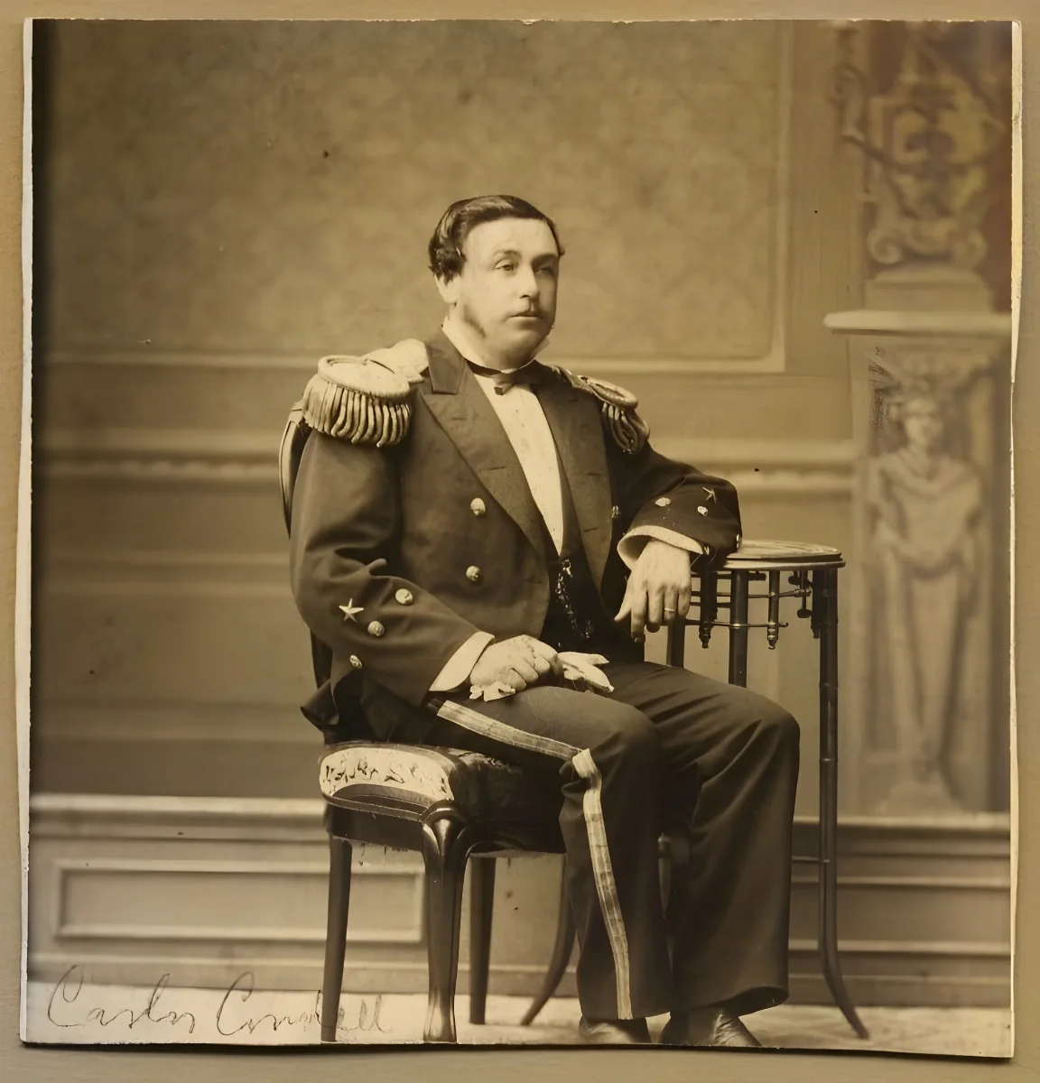 Capitán de Corbeta, Carlos Condell, hacia 1880 — 1880 | Chile de Ayer