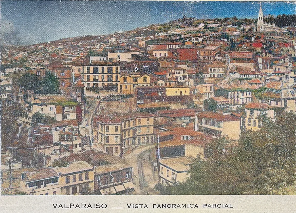 Valparaíso : vista panorámica parcial, 1939 — 1939 | Chile de Ayer