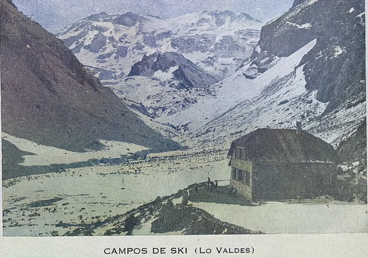 Campos de esquí, Lo Valdés, 1939 — 1939 | Chile de Ayer