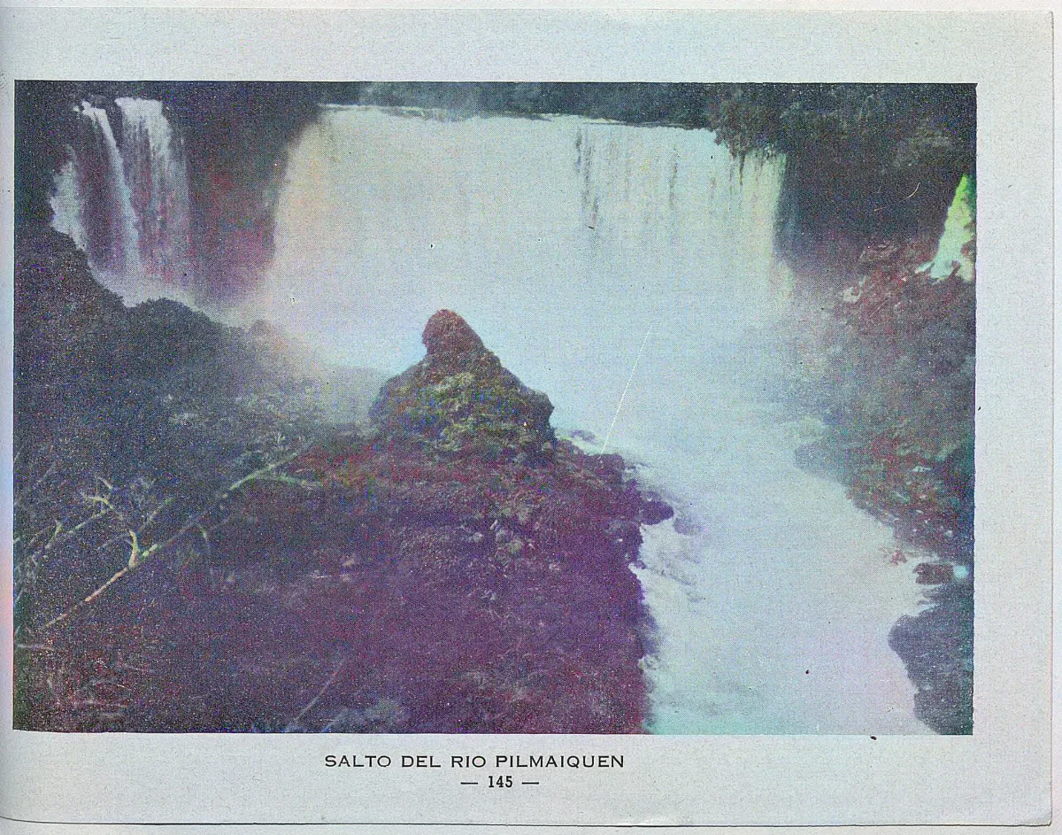 Salto del Río Pilmaiquén, 1939 — 1939 | Chile de Ayer