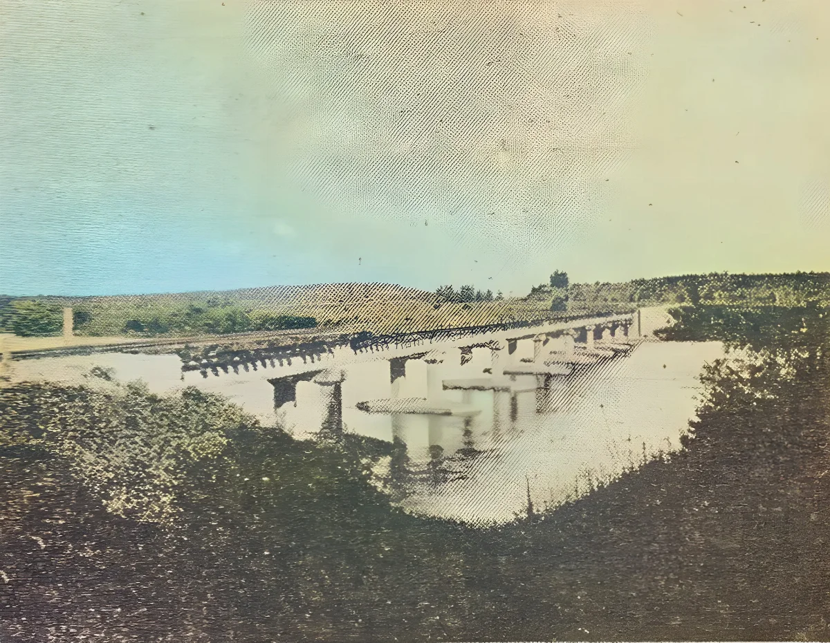 Puente Biobío en Coigüe, circa 1929 — aprox. 1929 | Chile de Ayer