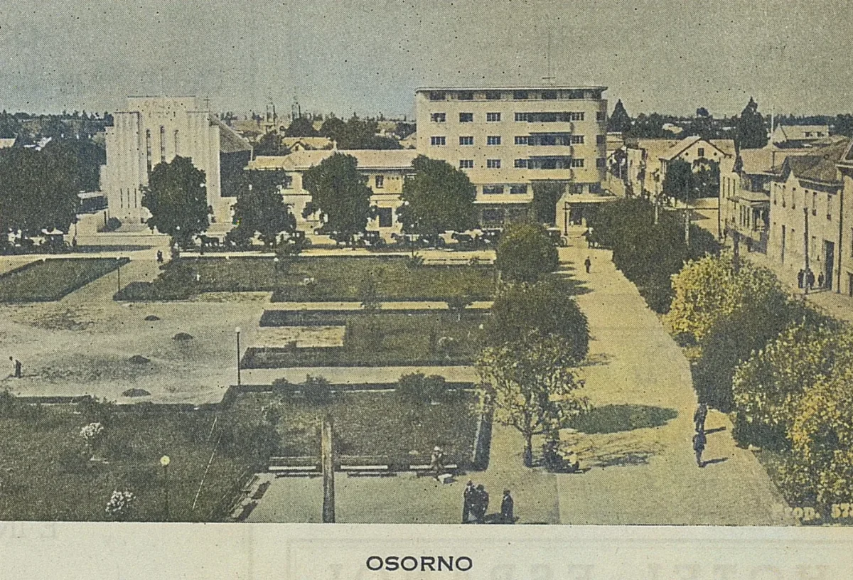 Plaza de Osorno, 1940 — 1940 | Chile de Ayer