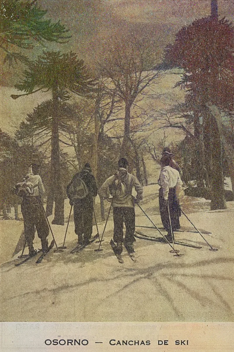 Canchas de esquí, Osorno, 1940 — 1940 | Chile de Ayer
