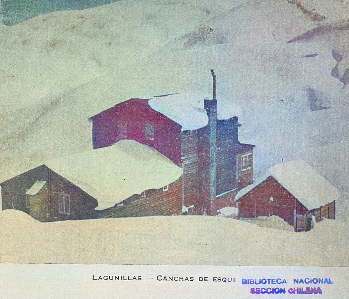 Canchas de esquí, Lagunillas, 1946 — 1946 | Chile de Ayer