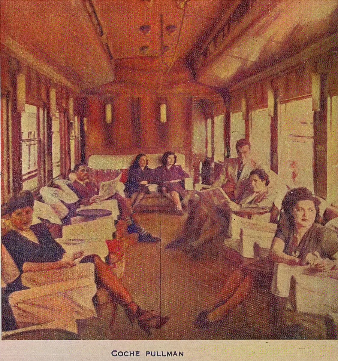 Coche pullman de Ferrocarriles del Estado, 1946 — 1946 | Chile de Ayer