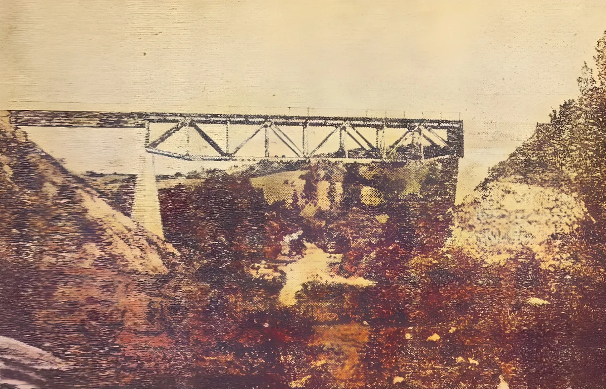 Puente Huarilehue, circa 1929 — aprox. 1929 | Chile de Ayer