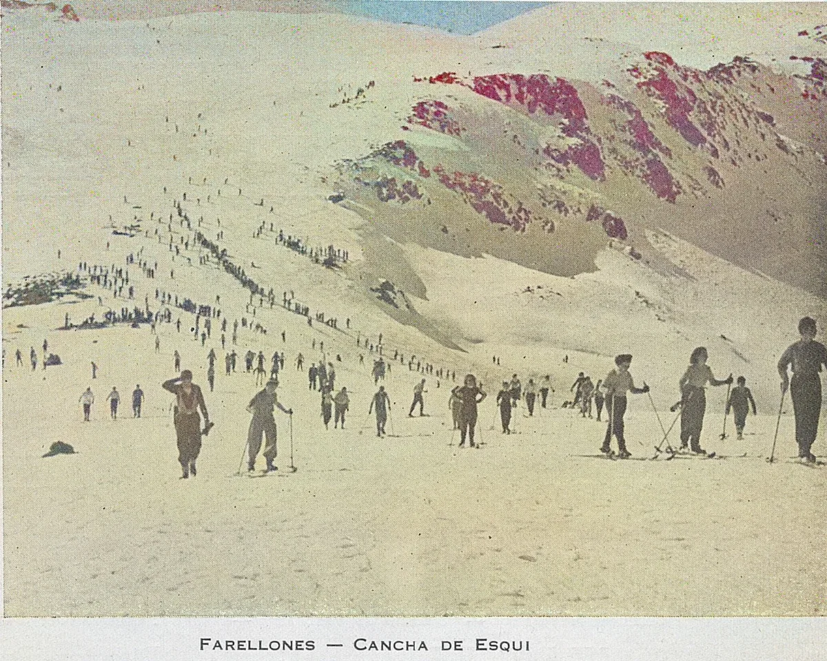 Canchas de esquí, Farellones, 1948 — 1948 | Chile de Ayer