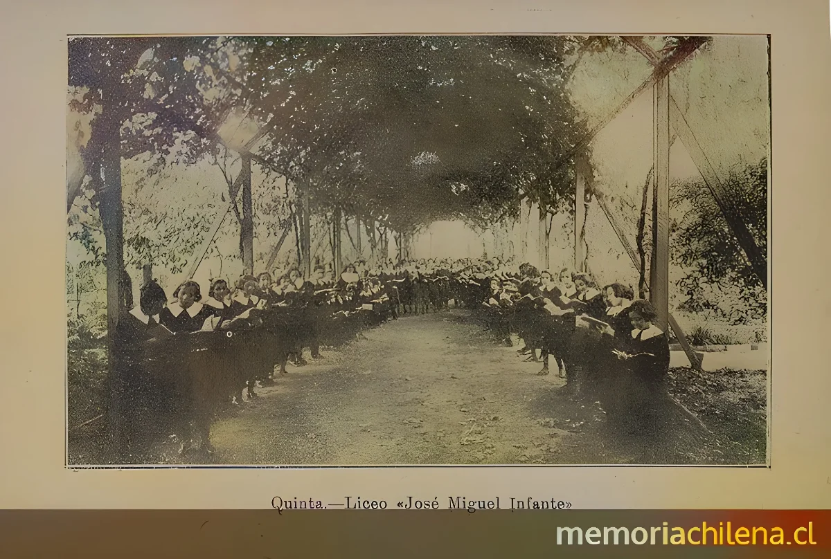 Alumnas del Liceo de Señoritas " — 1926 | Chile de Ayer