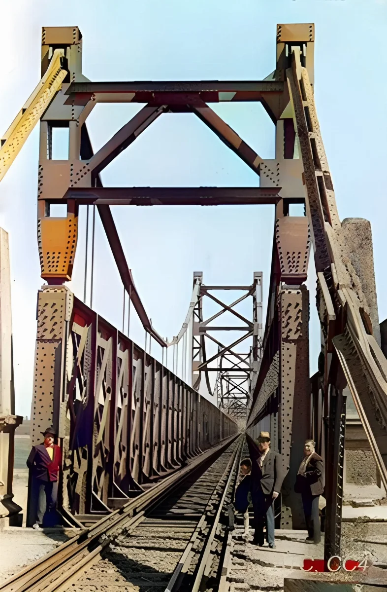 Puente ferroviario del Maule, circa 1920 — aprox. 1920 | Chile de Ayer