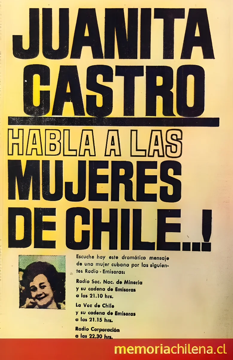 Juanita Castro habla a las mujeres de Chile — 1964 | Chile de Ayer