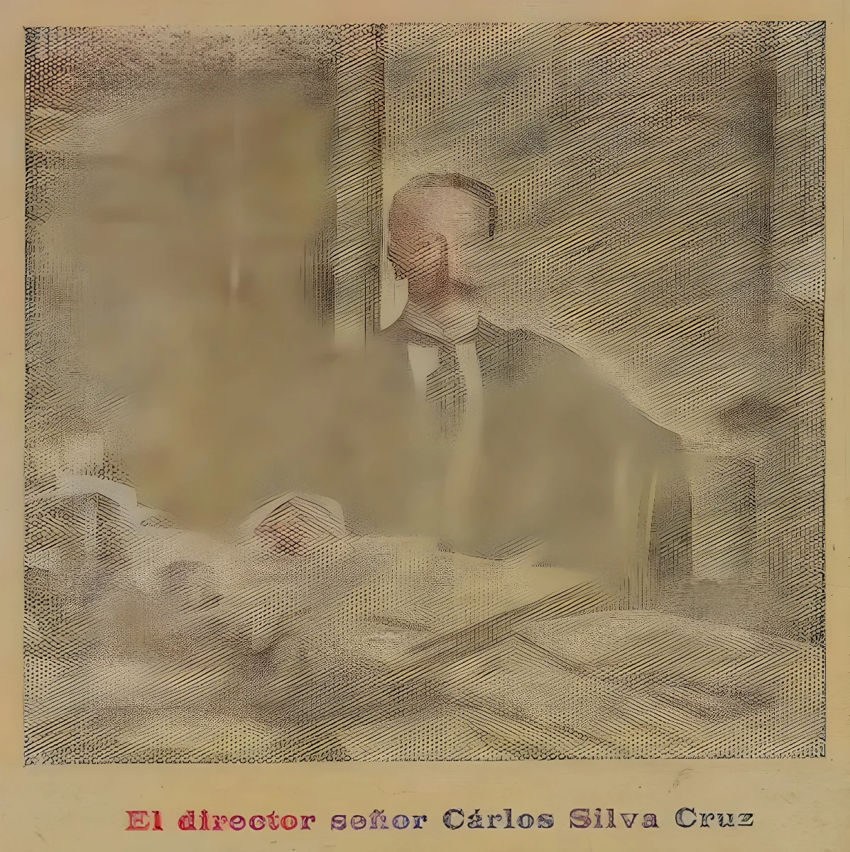 El director señor Carlos Silva Cruz — 1912 | Chile de Ayer