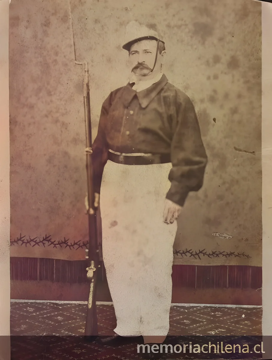Uniforme de tropa — 1865 | Chile de Ayer