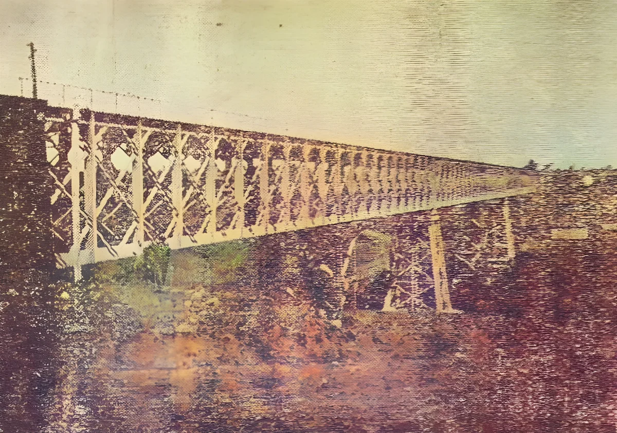 Puente Quillén, circa 1929 — aprox. 1929 | Chile de Ayer