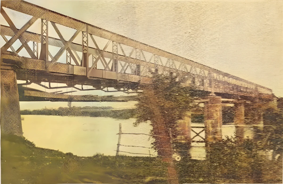Puente Río Bueno, circa 1929 — aprox. 1929 | Chile de Ayer