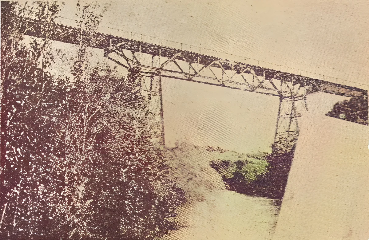 Puente San Rafael, circa 1929 — aprox. 1929 | Chile de Ayer