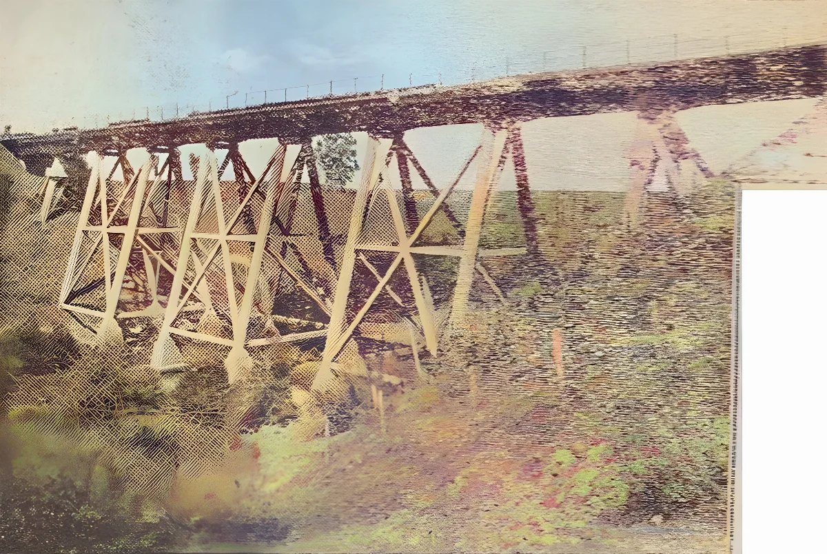 Puente Tricauco, circa 1929 — aprox. 1929 | Chile de Ayer