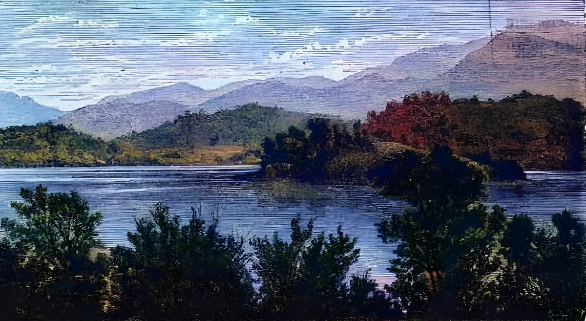 Santiago - Laguna de Aculeo (1872) — 1872 | Chile de Ayer