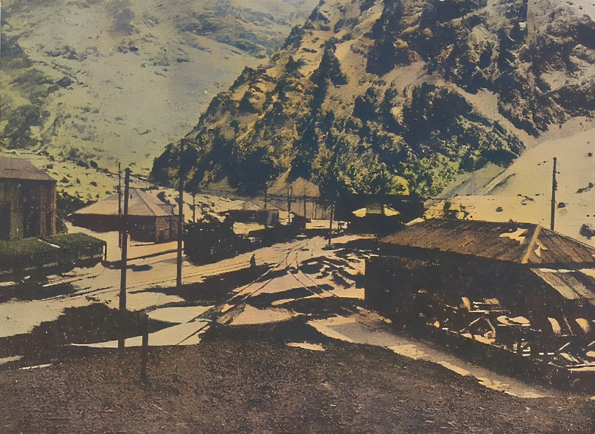 Estación Juncal, Chile. — aprox. 1934 | Chile de Ayer