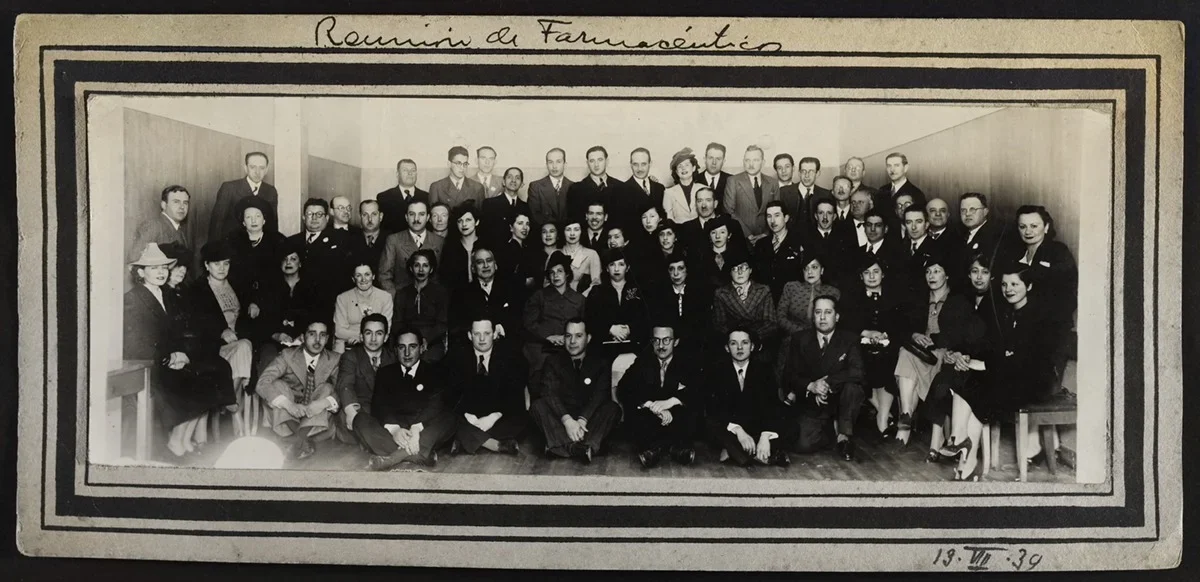 Reunión de farmacéuticos 13 de agosto del año 1939 — aprox. 1939 | Chile de Ayer