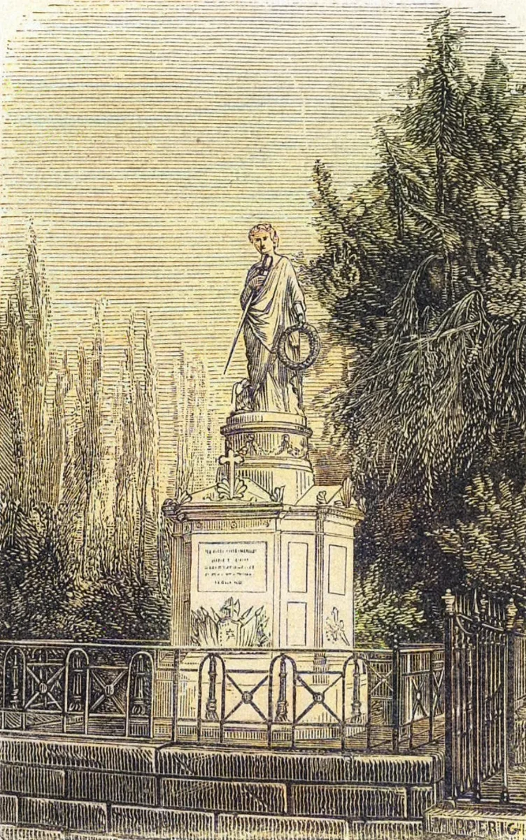 Santiago - Mausoleo del general Vidaurre (1872) — 1872 | Chile de Ayer