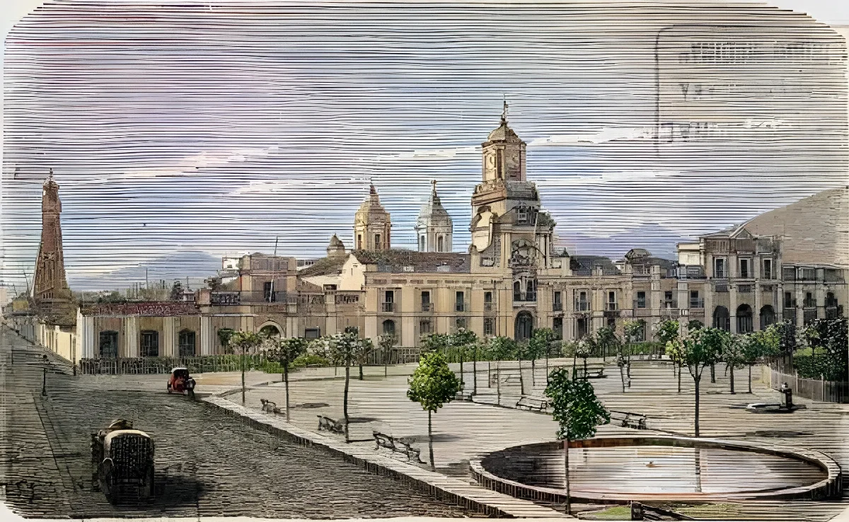 Santiago - Palacio de la Intendencia (1872) — 1872 | Chile de Ayer