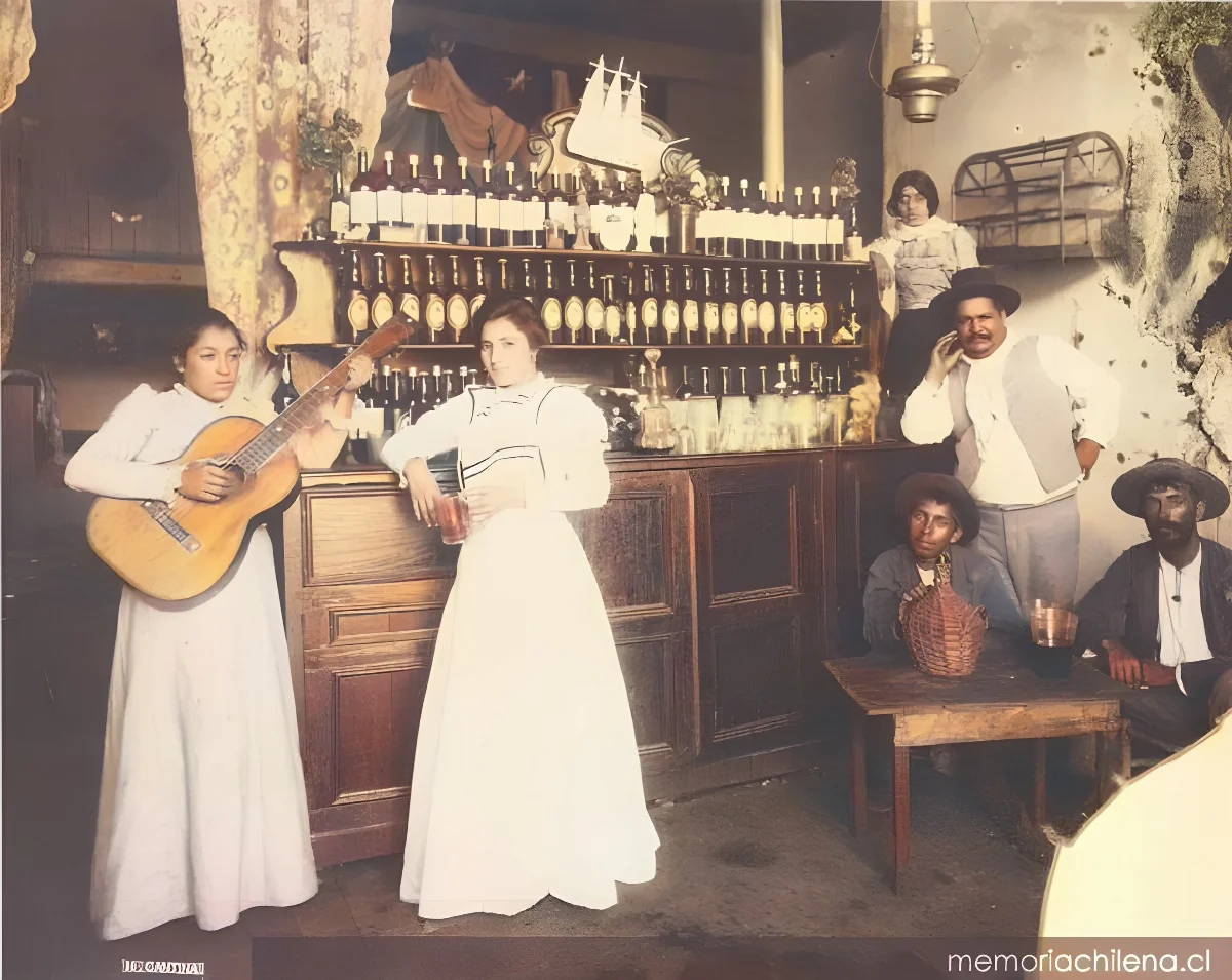 Cantina, hacia 1900 — 1900 | Chile de Ayer