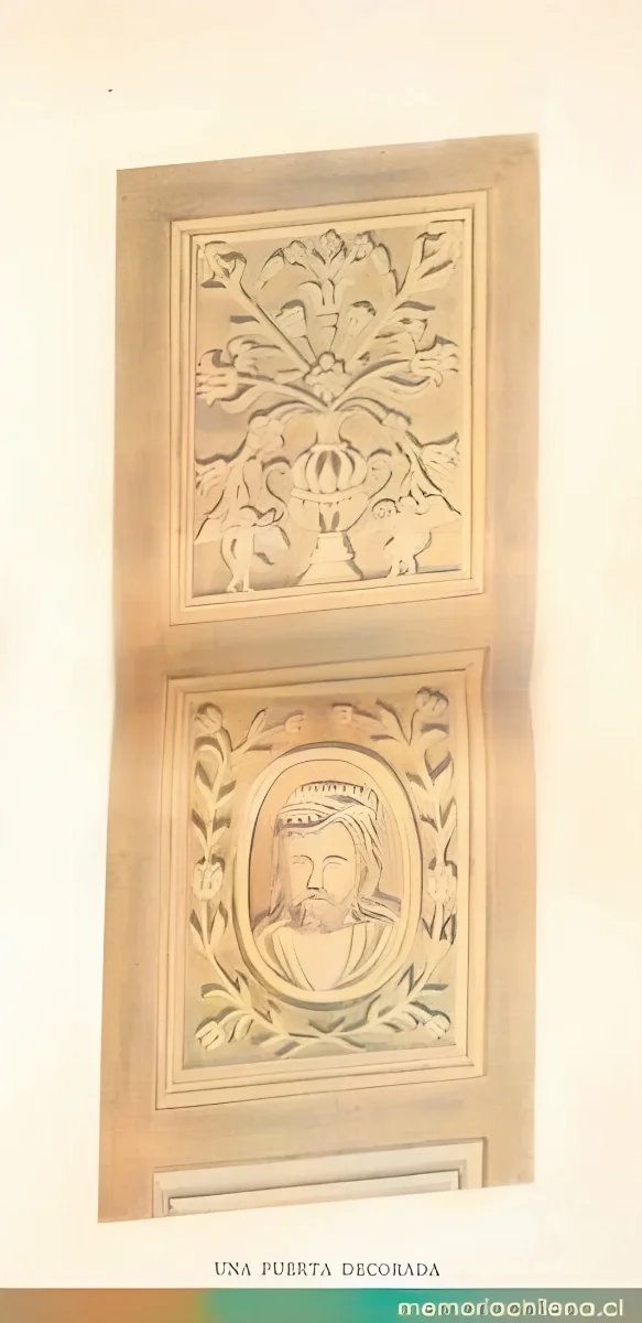 Una Puerta decorada — 1904 | Chile de Ayer
