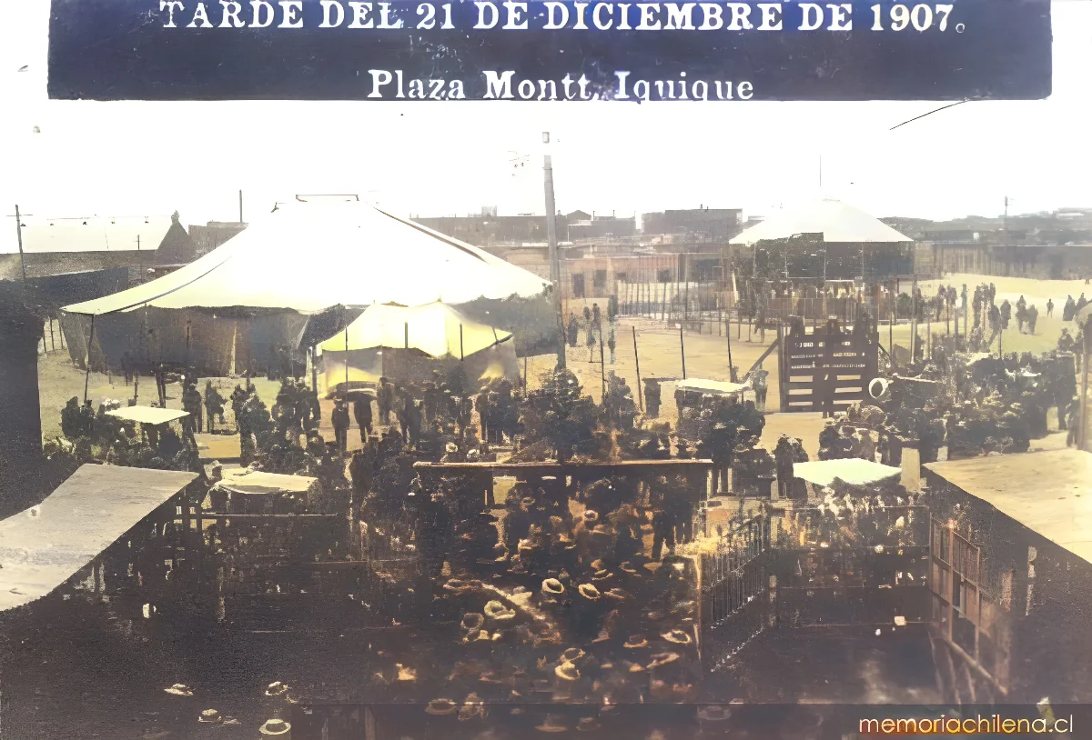 Huelga en Iquique, 1907 — 1907 | Chile de Ayer
