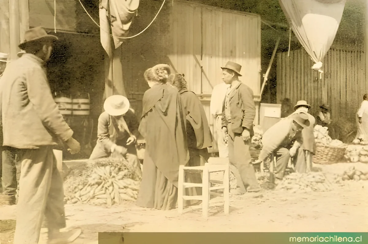 Feria, hacia 1920 — 1920 | Chile de Ayer