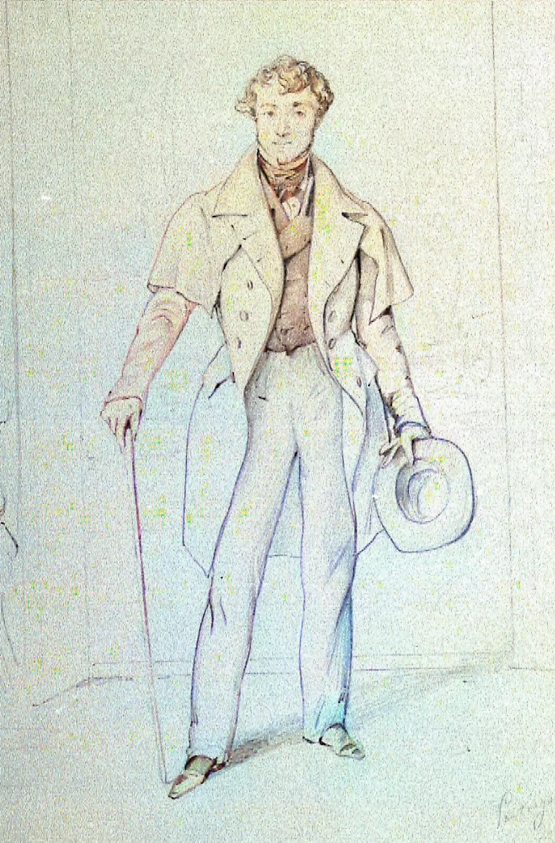 Retrato de hombre, hacia 1842 — 1842 | Chile de Ayer