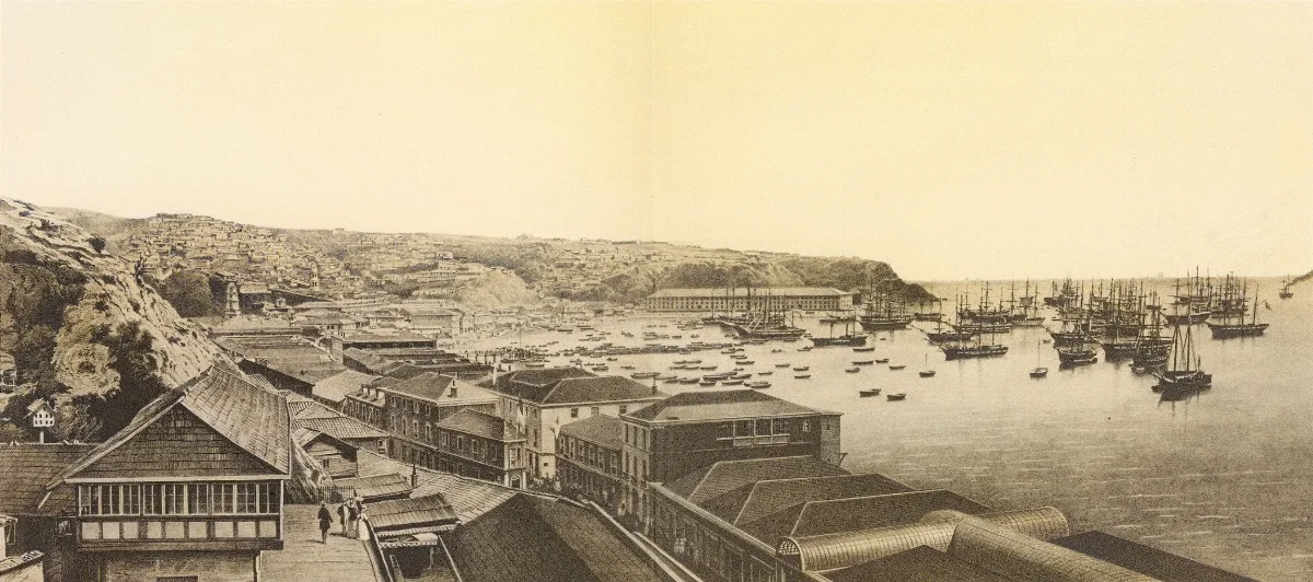Puerto de Valparaíso, hacia 1851 — 1851 | Chile de Ayer
