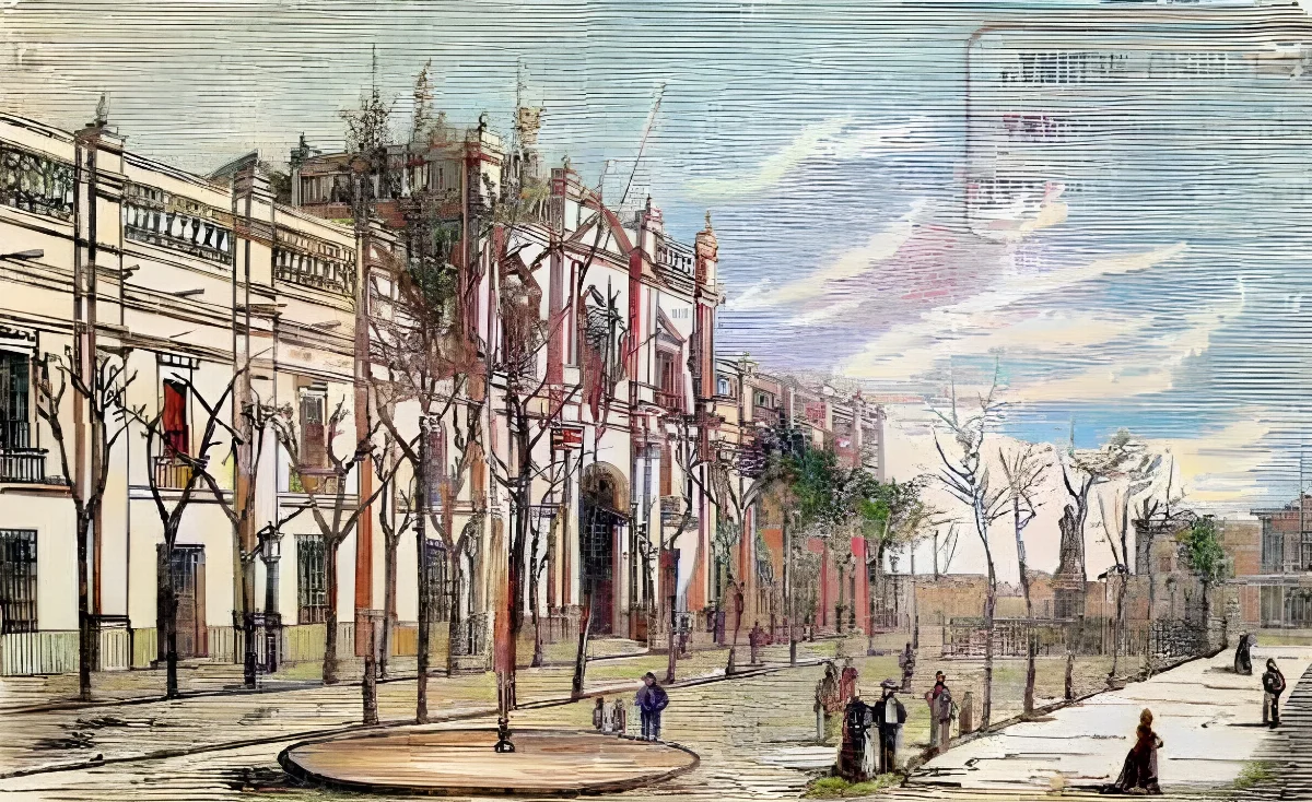 Santiago - Palacio de la Moneda (1872) — 1872 | Chile de Ayer