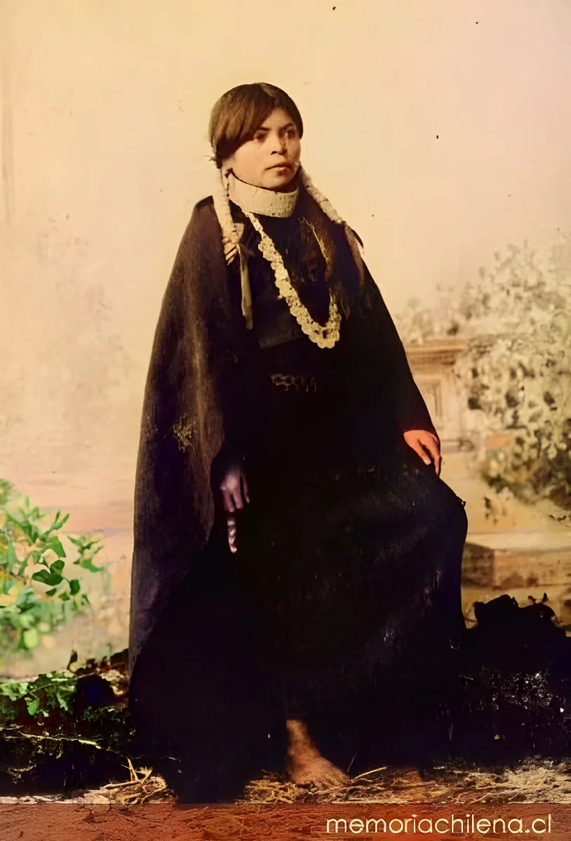 Joven mapuche, hacia 1900 — 1900 | Chile de Ayer